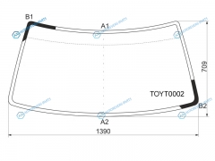 TOYT0002 Стекло лобовое TOYOTA 4-RUNNERHILUX SURF 88-95GREAT WALL SAILOR SAFE 02-10