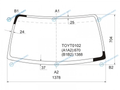 TOYT0102 Стекло лобовое TOYOTA 4-RUNNERHILUX SURF 95-02