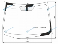 NE60-R-CP LFWX Стекло лобовое TOYOTA AURIS 5D HBK 12-18
