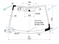 LK30 LFWX Стекло лобовое TOYOTA BELTAYARIS 4D SED 05-12