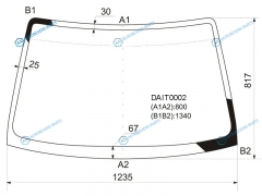 DAIT0002 Стекло лобовое TOYOTA CAMI J1E 99-05DAIHATSU TERIOS J10 97-06