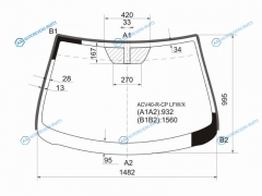 ACV40-R-CP LFWX Стекло лобовое TOYOTA CAMRY CV4 06-11