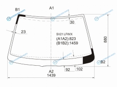 SV21 LFWX Стекло лобовое TOYOTA CAMRY & VISTA SEDAN 86-90