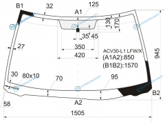 ACV30-L1 LFWX Стекло лобовое TOYOTA CAMRY 01-06