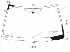 TOYT0026 Стекло лобовое TOYOTA CAMRY 01-06