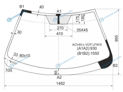 ACV40-L-VCP LFWX Стекло лобовое TOYOTA CAMRY 06-11