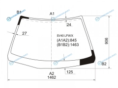 SV40 LFWX Стекло лобовое TOYOTA CAMRYVISTA SED 94-98
