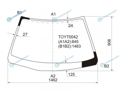 TOYT0042 Стекло лобовое TOYOTA CAMRYVISTA SED 94-98