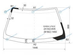 GX90H LFWX Стекло лобовое TOYOTA CHASER 92-96