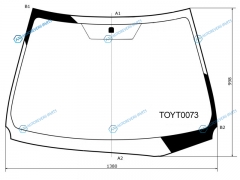 TOYT0073 Стекло лобовое TOYOTA COROLLA 13-19