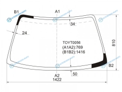 TOYT0056 Стекло лобовое TOYOTA COROLLA 45D 91-02