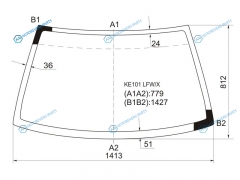 KE101 LFWX Стекло лобовое TOYOTA COROLLA 5D LBK 91-97TOYOTA SPRINTER 4D 91-99
