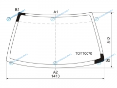 TOYT0070 Стекло лобовое TOYOTA COROLLA 5D LBK 91-97TOYOTA SPRINTER 4D 91-99