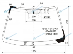 KE130-R-CP LFWX Стекло лобовое TOYOTA COROLLA AXIO 4DFIELDER 5D WGN E14 06-12