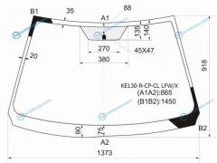 KE130-R-CP-CL LFWX Стекло лобовое TOYOTA COROLLA AXIO 4DFIELDER 5D WGN E14 06-12