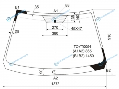 TOYT0054 Стекло лобовое TOYOTA COROLLA AXIO 4DFIELDER 5D WGN E14 06-12