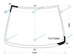 TOYT0064 Стекло лобовое TOYOTA COROLLA SPACIO 97-01