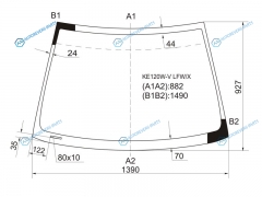 KE120W-V LFWX Стекло лобовое TOYOTA COROLLARUNXALLEXFIELDER 45D 00-06LIFAN SOLANO 06-