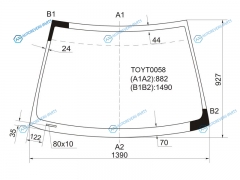 TOYT0058 Стекло лобовое TOYOTA COROLLARUNXALLEXFIELDER 45D 00-06LIFAN SOLANO 06-