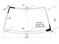 TOYT0077 Стекло лобовое TOYOTA CORONACARINA T21 96-01