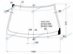 GX90 LFWX Стекло лобовое TOYOTA CRESTA 4D SED 92-96