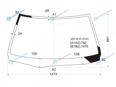 JZS155-R LFWX Стекло лобовое TOYOTA CROWN 151153155 4D SED 95-01