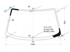 EL44 LFWX Стекло лобовое TOYOTA CYNOSPASEO 2D CPE 91-95