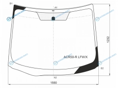 ACR50-R LFWX Стекло лобовое TOYOTA ESTIMA 06-