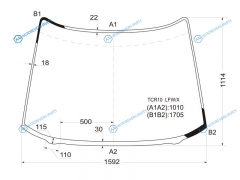 TCR10 LFWX Стекло лобовое TOYOTA ESTIMAPREVIA 90-99