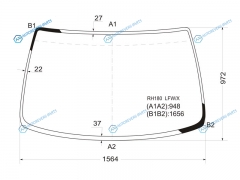 RH180 LFWX Стекло лобовое TOYOTA GRAND HIACEGRANVIA 95-02