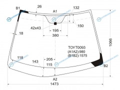 TOYT0093 Стекло лобовое TOYOTA HARRIER U3 03-13