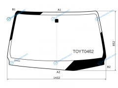 TOYT0462 Стекло лобовое TOYOTA HILUX PICK UP 15- FORTUNER 15-