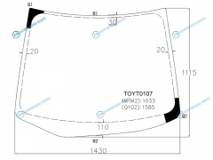 TOYT0107 Стекло лобовое TOYOTA IPSUM 01-09