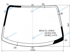 BS10-CL LFWX Стекло лобовое TOYOTA IPSUMPICNIC XM1 96-01