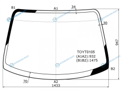 TOYT0105 Стекло лобовое TOYOTA IPSUMPICNIC XM1 96-01