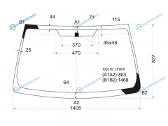 KGJ10 LFWX Стекло лобовое TOYOTA IQ 3D HBK 08-11