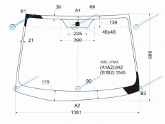ISIS LFWX Стекло лобовое TOYOTA 04-18