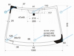 SC10W LFWX Стекло лобовое TOYOTA ISTSCION XA NCP6 02-07