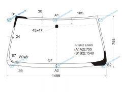 FJ120-2 LFWX Стекло лобовое TOYOTA LAND CRUISER PRADO 35DLEXUS GX470 02-09