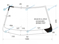 ZX110-R-CL LFWX Стекло лобовое TOYOTA MARK II  BLIT X110 45D 00-07