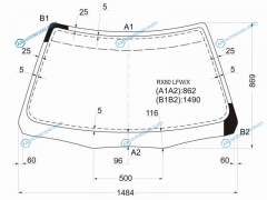 RX80 LFWX Стекло лобовое TOYOTA MARK II 4D SED 88-92