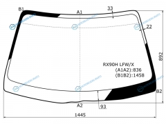 RX90H LFWX Стекло лобовое TOYOTA MARK II 92-96