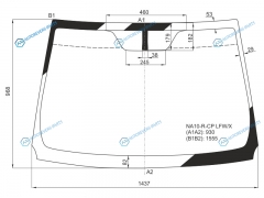 NA10-R-CP LFWX Стекло лобовое TOYOTA MARK X ZIO 5D WGN 07-13