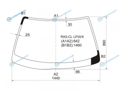 RXO-CL LFWX Стекло лобовое TOYOTA MARK-IICHASER 96-01
