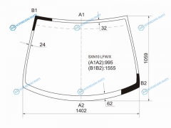 SXN10 LFWX Стекло лобовое TOYOTA NADIA 98-03
