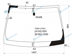 TD80 LFWX Стекло лобовое TOYOTA PASSO SETTEDAIHATSU BOON LUMINAS 5D 08-12