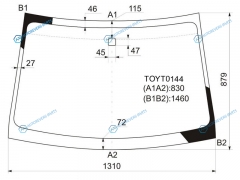 TOYT0144 стекло лобовое TOYOTA PASSODAIHATSU BOONSIRION 04-09