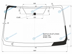 NCP141-R-CP LFWX Стекло лобовое TOYOTA PORTE 12-
