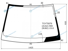 TOYT0079 Стекло лобовое TOYOTA PREMIOALLION 01-04