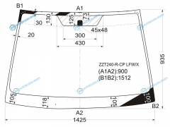 ZZT240-R-CP LFWX Стекло лобовое TOYOTA PREMIOALLION 05-07